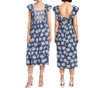 En Saison Catalina Floral Dress in Denim